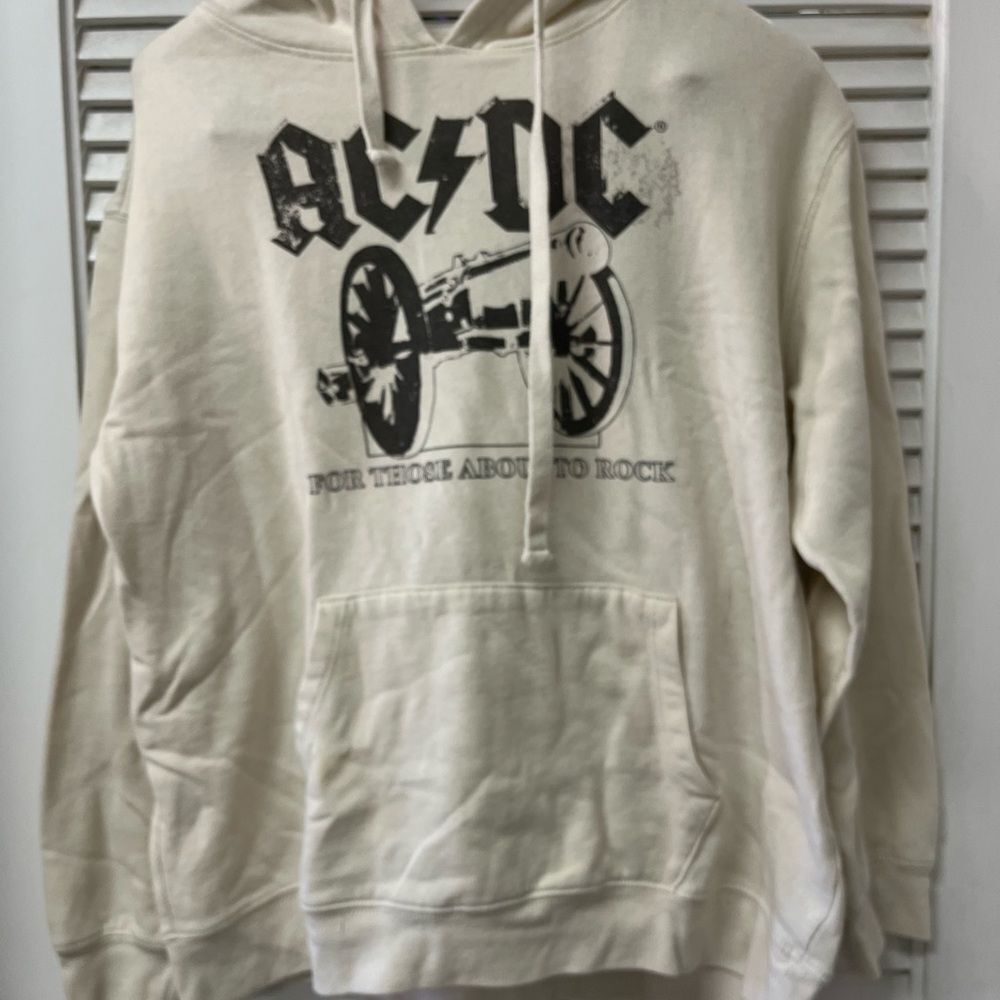 AC/DC Men's Off-White Graphic Hoodie